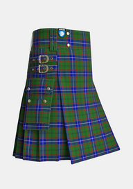 Utility_Lee_Tartan_5407_kilt_side_image_with_pleated_design_and_adjustable_buckles_for_men
