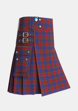 Utility_Leslie_J_Cant_Tartan_7119_kilt_side_image_with_pleated_design_and_adjustable_buckles_for_men