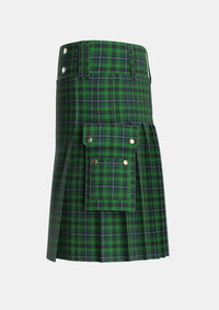Utility_Linden_Tartan_5772_kilt_left_image_with_pleated_design_and_adjustable_buckles_for_men