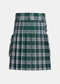 Utility_Lindsay_Dress_Tartan_715_kilt_back_image_with_pleated_design_and_adjustable_buckles_for_men