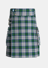 Utility_Lindsay_Dress_Tartan_715_kilt_front_image_with_pleated_design_and_adjustable_buckles_for_men