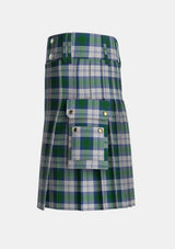Utility_Lindsay_Dress_Tartan_715_kilt_left_image_with_pleated_design_and_adjustable_buckles_for_men