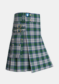 Utility_Lindsay_Dress_Tartan_715_kilt_side_image_with_pleated_design_and_adjustable_buckles_for_men