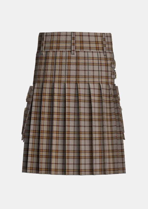 Utility_Lister_Tartan_10650_kilt_back_image_with_pleated_design_and_adjustable_buckles_for_men