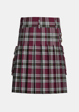 Utility_Little_Dress_Tartan_4138_kilt_back_image_with_pleated_design_and_adjustable_buckles_for_men