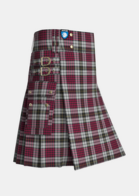 Utility_Little_Dress_Tartan_4138_kilt_side_image_with_pleated_design_and_adjustable_buckles_for_men