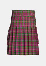 Utility_Little_Frogs_Tartan_11937_kilt_back_image_with_pleated_design_and_adjustable_buckles_for_men