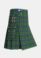 Utility_Lloyd_of_Dolobran_Personal_Tartan_1970_kilt_side_image_with_pleated_design_and_adjustable_buckles_for_men
