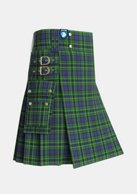 Utility_Lloyd_of_Dolobran_Personal_Tartan_1970_kilt_side_image_with_pleated_design_and_adjustable_buckles_for_men