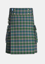 Utility_Lloyd_of_Wales_Tartan_5765_kilt_front_image_with_pleated_design_and_adjustable_buckles_for_men