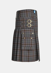 Utility_Lomond_Mist_tartan_10442_kilt_right_image_with_pleated_design_and_adjustable_buckles_for_men