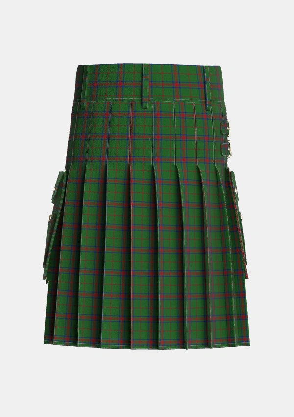 Utility_Loton_Personal_Tartan_5498_kilt_back_image_with_pleated_design_and_adjustable_buckles_for_men