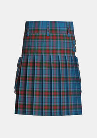 Utility_Louth_County_Tartan_2277_kilt_back_image_with_pleated_design_and_adjustable_buckles_for_men