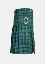 Utility_Lyon_Ancient_Tartan_kilt_right_image_with_pleated_design_and_adjustable_buckles_for_men