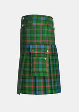 Utility_Lyons_Tartan_6515_kilt_left_image_with_pleated_design_and_adjustable_buckles_for_men