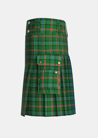 Utility_Lyons_Tartan_6515_kilt_left_image_with_pleated_design_and_adjustable_buckles_for_men