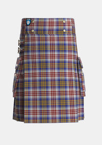 Utility_Lysaght_Dress_Tartan_6593_kilt_front_image_with_pleated_design_and_adjustable_buckles_for_men