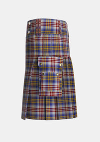 Utility_Lysaght_Dress_Tartan_6593_kilt_left_image_with_pleated_design_and_adjustable_buckles_for_men