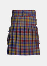 Utility_Lysaght_Tartan_6591_kilt_back_image_with_pleated_design_and_adjustable_buckles_for_men
