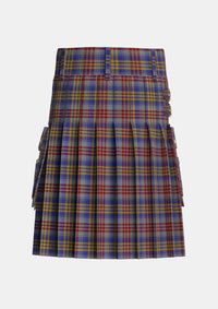 Utility_Lysaght_Tartan_6591_kilt_back_image_with_pleated_design_and_adjustable_buckles_for_men