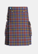 Utility_Lysaght_Tartan_6591_kilt_front_image_with_pleated_design_and_adjustable_buckles_for_men