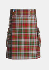 Utility_MacAlister_Dress_Tartan_6629_kilt_front_image_with_pleated_design_and_adjustable_buckles_for_men