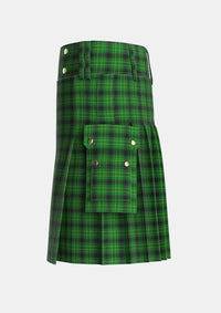 Utility_MacArthur_Highland_Society_Tartan_959_kilt_left_image_with_pleated_design_and_adjustable_buckles_for_men