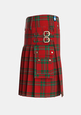 Utility_MacAulay_of_Ardincaple_Tartan_1338_kilt_right_image_with_pleated_design_and_adjustable_buckles_for_men