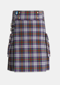 Utility_MacBeth_Dress_Tartan_3319_kilt_front_image_with_pleated_design_and_adjustable_buckles_for_men