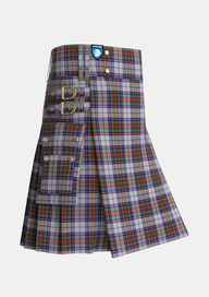 Utility_MacBeth_Dress_Tartan_3319_kilt_side_image_with_pleated_design_and_adjustable_buckles_for_men