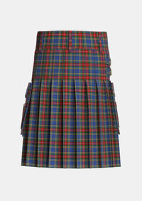 Utility_MacBeth_Two_Tartan_679_kilt_back_image_with_pleated_design_and_adjustable_buckles_for_men