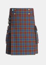 Utility_MacBeth_Two_Tartan_679_kilt_front_image_with_pleated_design_and_adjustable_buckles_for_men