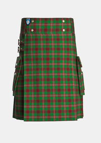 Utility_MacCall_Tartan_2238_kilt_front_image_with_pleated_design_and_adjustable_buckles_for_men