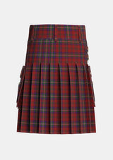 Utility_MacClure_Tartan_3330_kilt_back_image_with_pleated_design_and_adjustable_buckles_for_men
