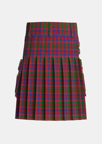 Utility_MacColl_Hunting_Tartan_1637_kilt_back_image_with_pleated_design_and_adjustable_buckles_for_men