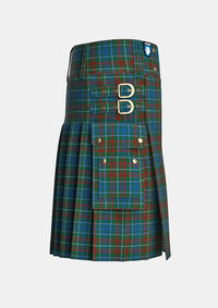 Utility_MacConnell_Tartan_141_kilt_right_image_with_pleated_design_and_adjustable_buckles_for_men