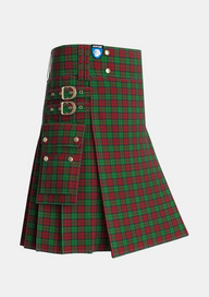 Utility_MacCormick_Dress_Tartan_1091_kilt_side_image_with_pleated_design_and_adjustable_buckles_for_men