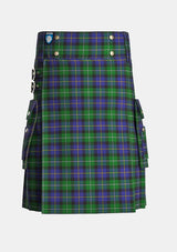 Utility_MacCormick_Tartan_7161_kilt_front_image_with_pleated_design_and_adjustable_buckles_for_men