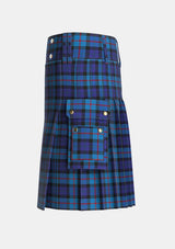 Utility_MacCorquodale_2_Tartan_3335_kilt_left_image_with_pleated_design_and_adjustable_buckles_for_men