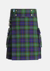 Utility_MacCraig_Tartan_3337_kilt_front_image_with_pleated_design_and_adjustable_buckles_for_men