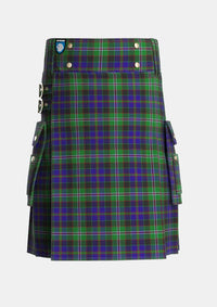 Utility_MacCraig_Tartan_3337_kilt_front_image_with_pleated_design_and_adjustable_buckles_for_men