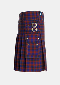 Utility_MacDevitt_Tartan_3347_kilt_right_image_with_pleated_design_and_adjustable_buckles_for_men