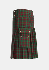 Utility_MacDiarmid_3_Tartan_1473_kilt_left_image_with_pleated_design_and_adjustable_buckles_for_men
