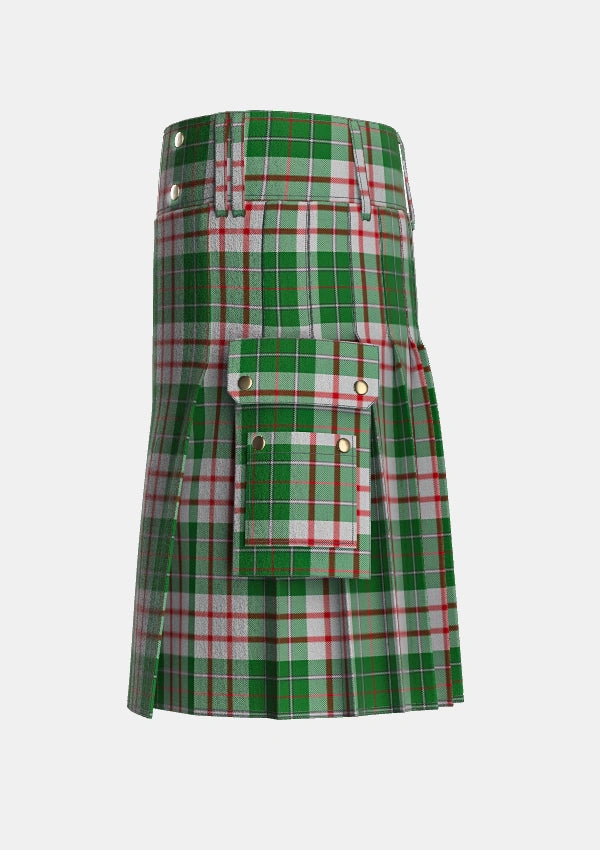 Utility_MacDiarmid_Dress_Tartan_1486_kilt_left_image_with_pleated_design_and_adjustable_buckles_for_men