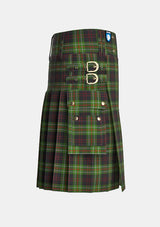 Utility_MacDiarmid_Tartan_1180_kilt_right_image_with_pleated_design_and_adjustable_buckles_for_men