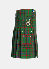 Utility_MacDonagh_Tartan_1104_kilt_right_image_with_pleated_design_and_adjustable_buckles_for_men