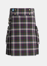 Utility_MacDonald_Dress_2_Tartan_1997_kilt_front_image_with_pleated_design_and_adjustable_buckles_for_men