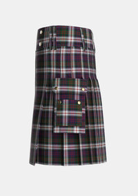 Utility_MacDonald_Dress_2_Tartan_1997_kilt_left_image_with_pleated_design_and_adjustable_buckles_for_men