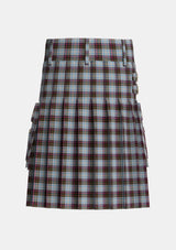 Utility_MacDonald_Dress_3_Tartan_2001_kilt_back_image_with_pleated_design_and_adjustable_buckles_for_men