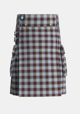 Utility_MacDonald_Dress_3_Tartan_2001_kilt_front_image_with_pleated_design_and_adjustable_buckles_for_men